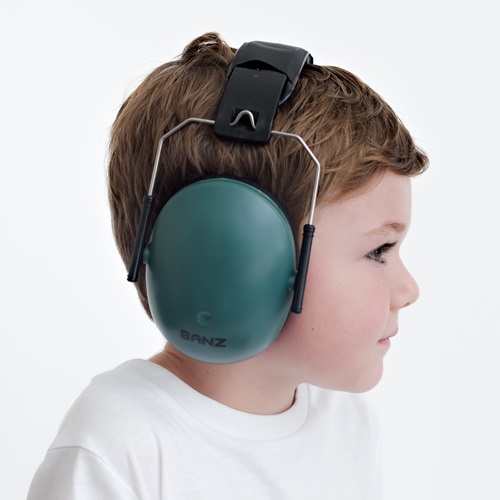 Laste kaitsvad kõrvaklapid Banz Kidz Dark Green