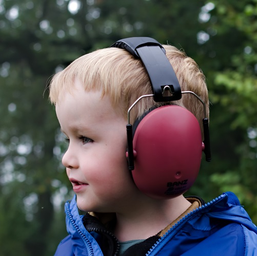 Laste kaitsvad kõrvaklapid Banz Kidz Maroon
