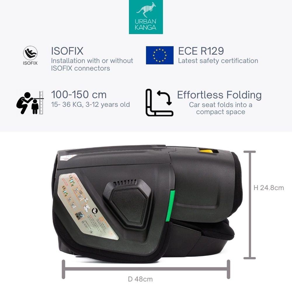 Kokkupandav Turvatool - Urban Kanga Wallaroo 2.0 Black