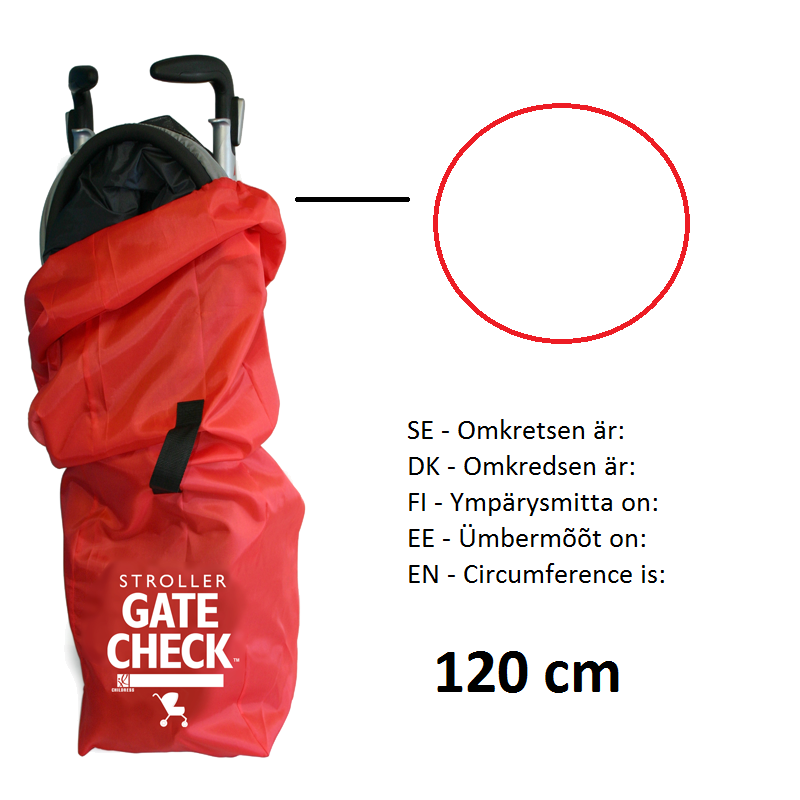 Gate Check Transpordikott Kergkärule - Punane