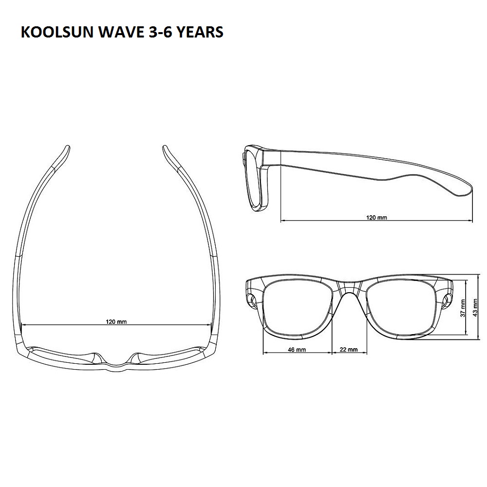 Koolsun Päikeseprillid Wave - Pink Sachet