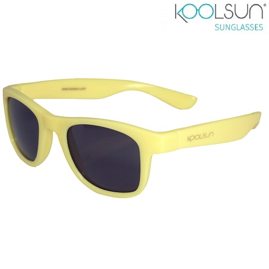 Laste päikeseprillid Koolsun Wave Mellow Yellow