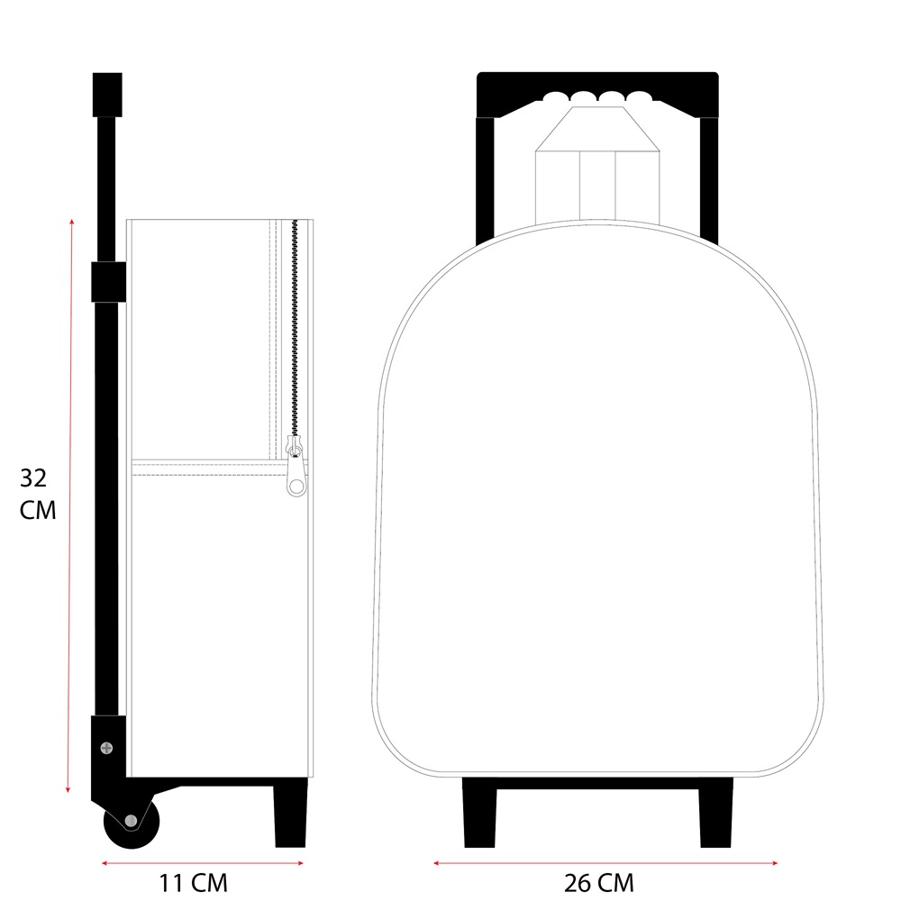 Laste Kohver - Bluey Oh Happy Days 3D