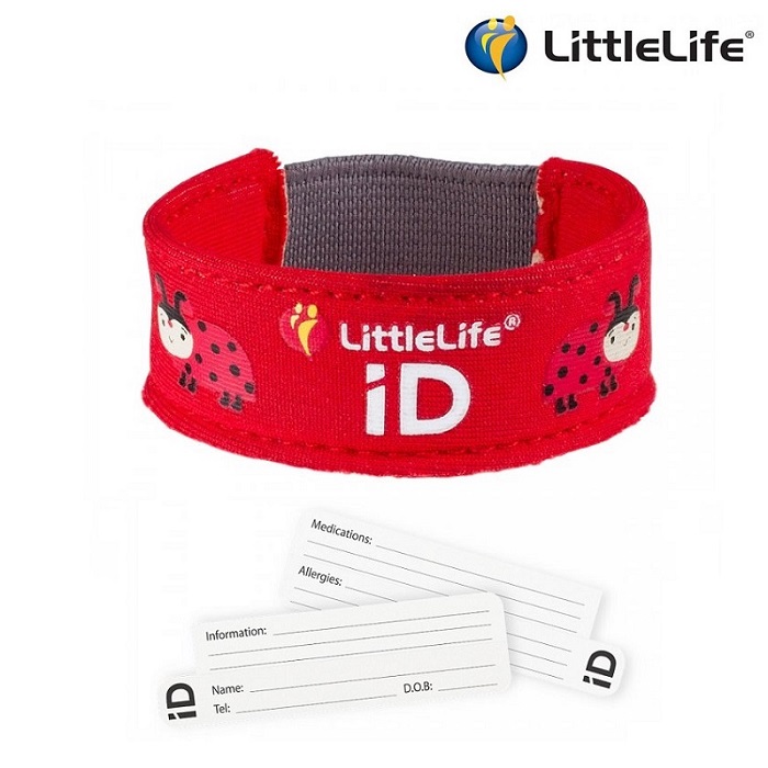ID-Käepael Littlelife Lepatriinu Punane