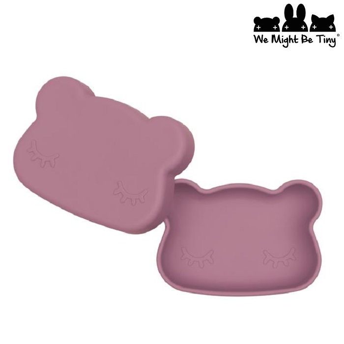 Laste silikonist toidukarp We Migt Be Tiny Dusty Rose