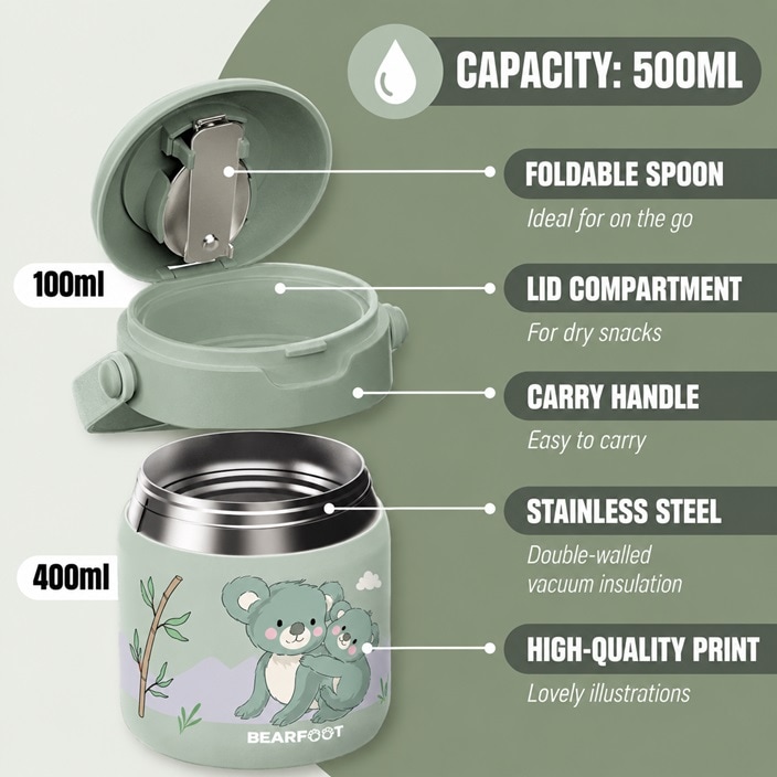 Laste toidutermos Bearfoot Koala
