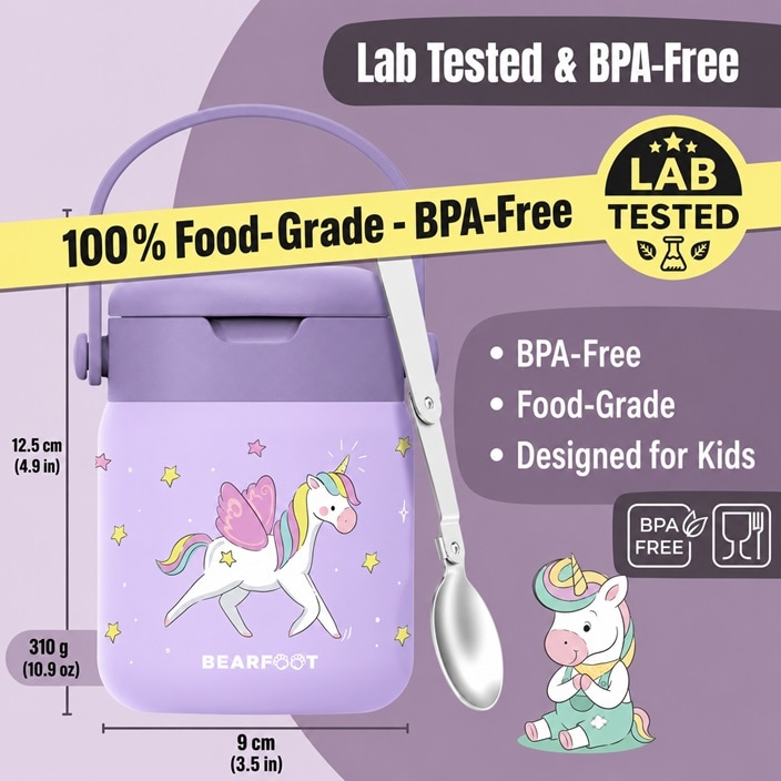 Laste toidutermos Bearfoot Unicorn