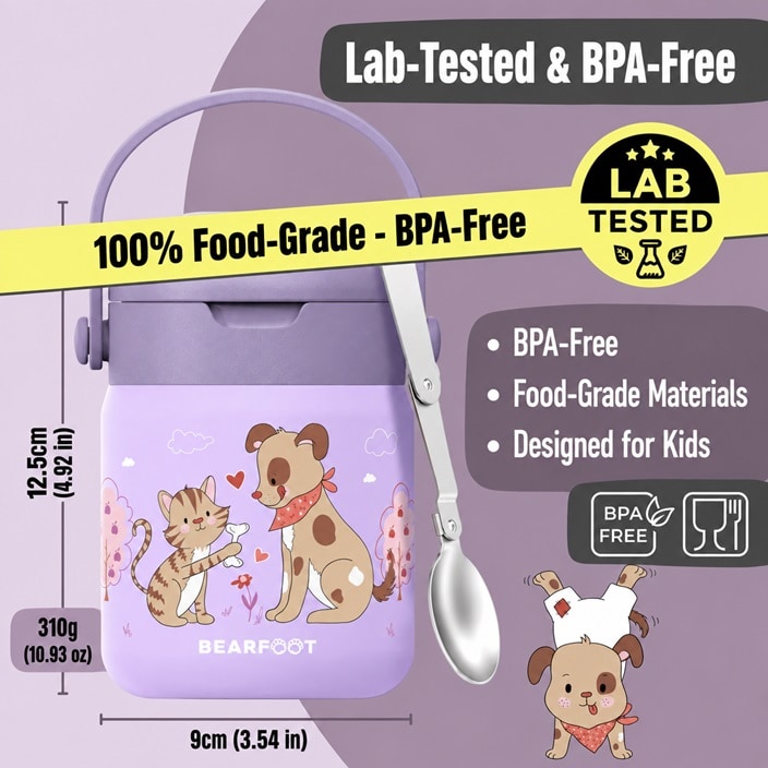 Laste toidutermos Bearfoot Dog & Cat