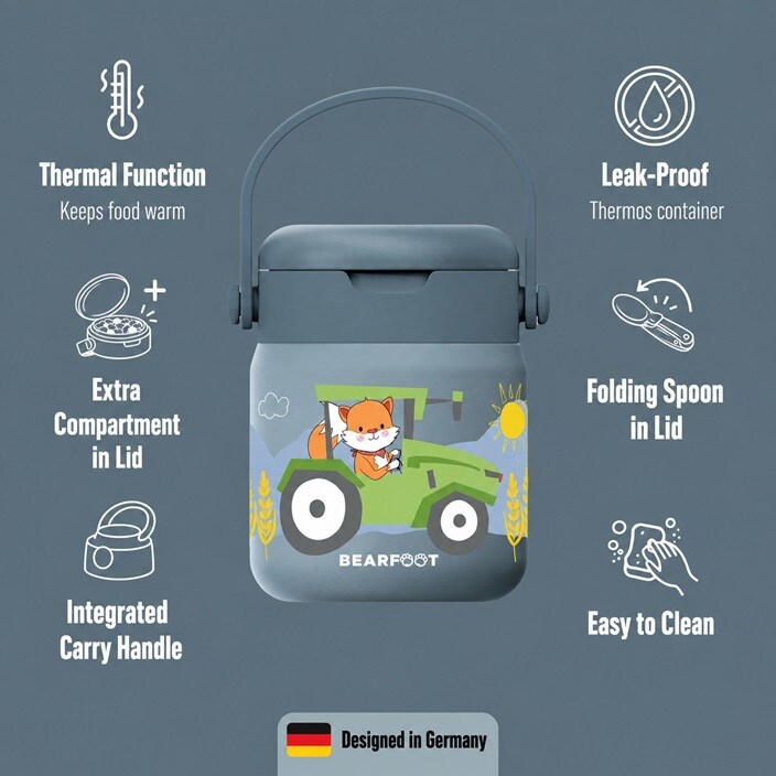 Laste toidutermos Bearfoot Tractor
