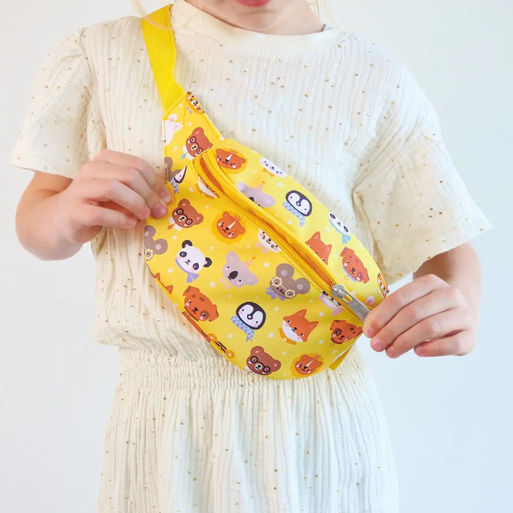 Laste kõhukott ja vöökott A Little Lovely Company Animal Friends