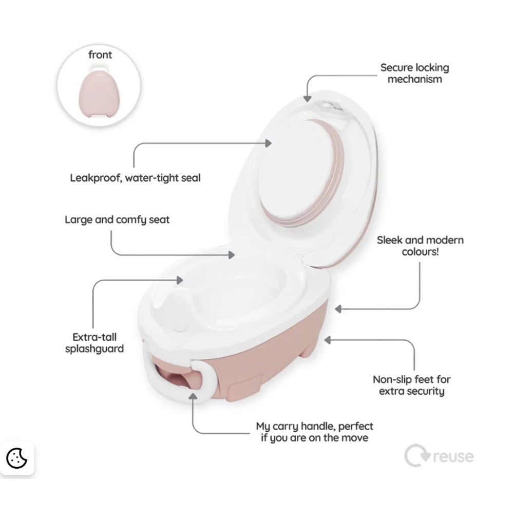 Kaasaskantav reisipott My Carry Potty Blush Pink