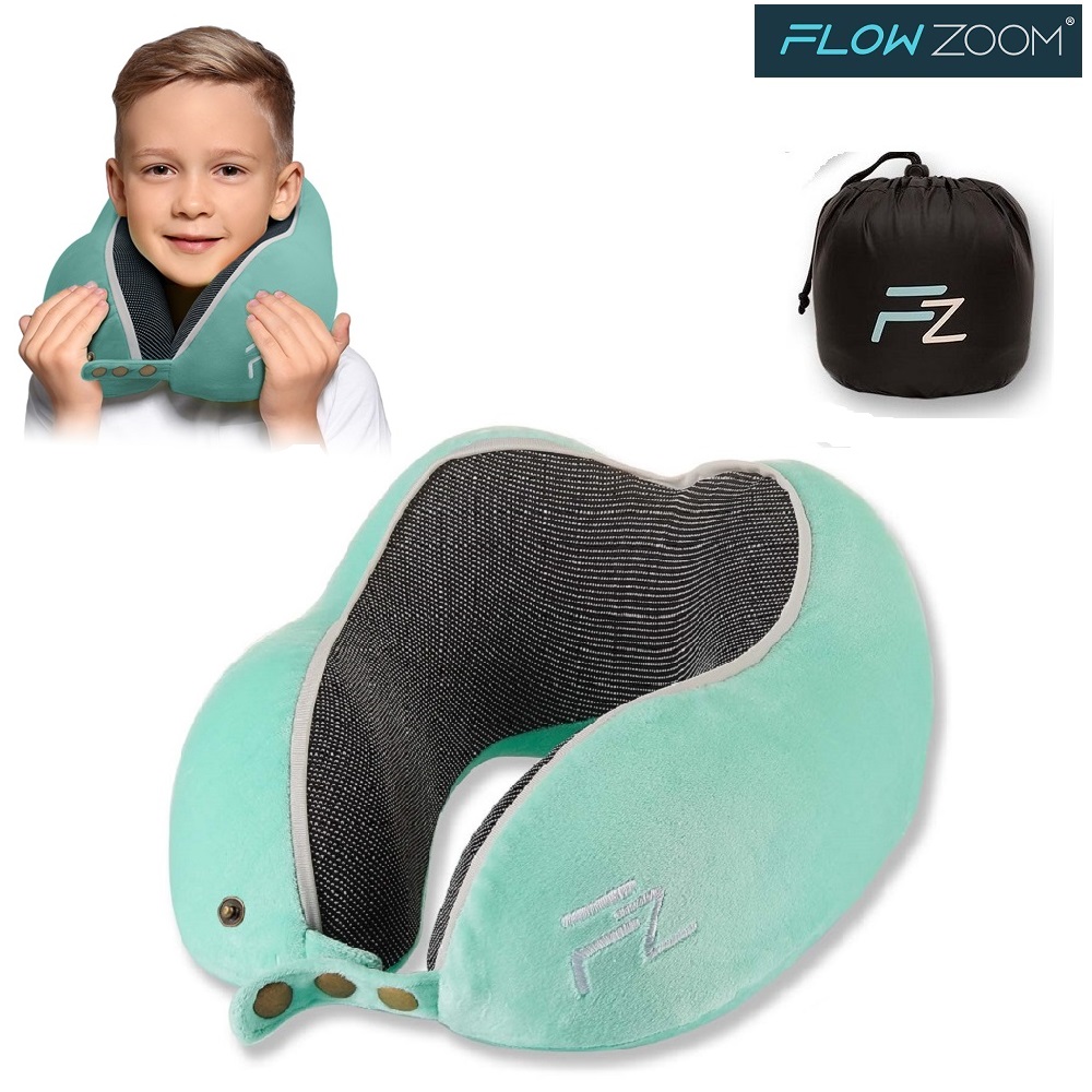 Laste kaelapadi FlowZoom Comfy Kids Turquoise Large
