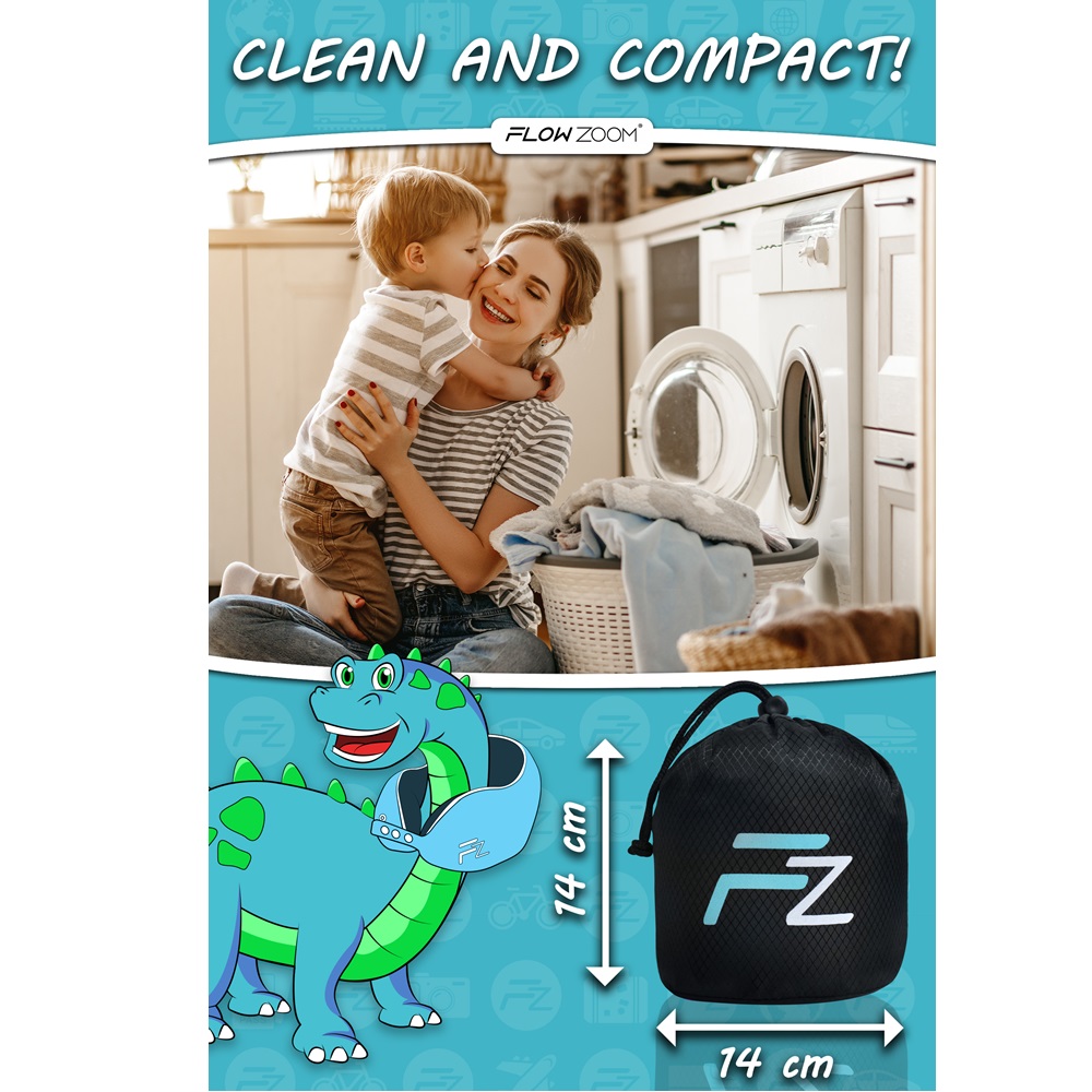 Laste kaelapadi FlowZoom Comfy Kids Blue Small