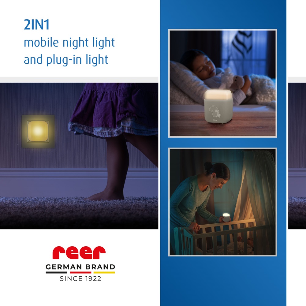 Laste Öölamp - Reer Sleeplight 2-in-1 Creme