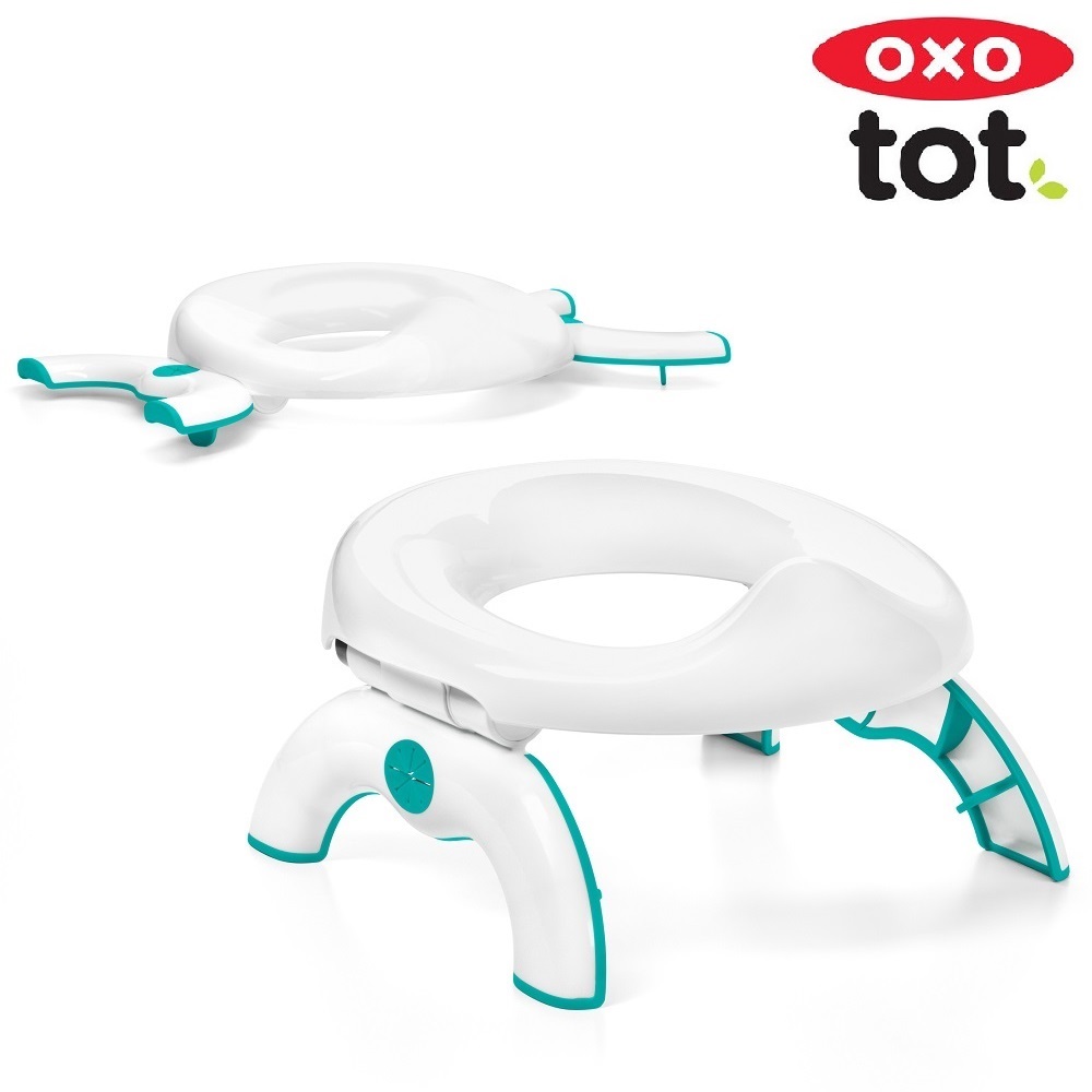Kaasaskantav pissipott ja prill-laud OXO Tot Go Potty Teal