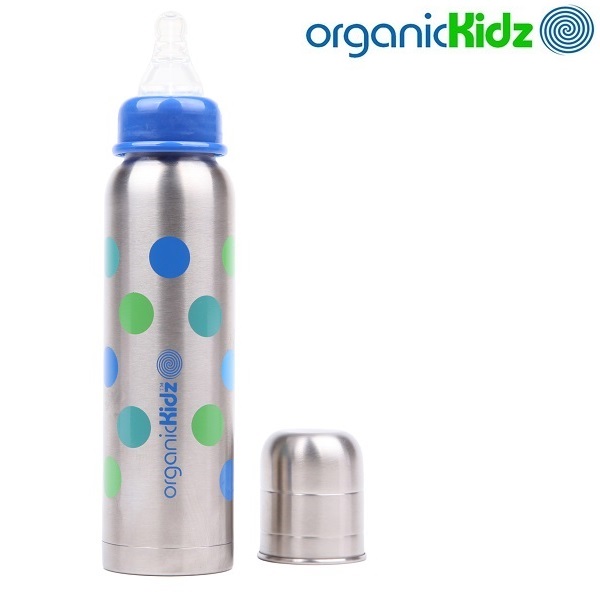 Termos-lutipudel lastele OrganicKidz Dots 270 ml