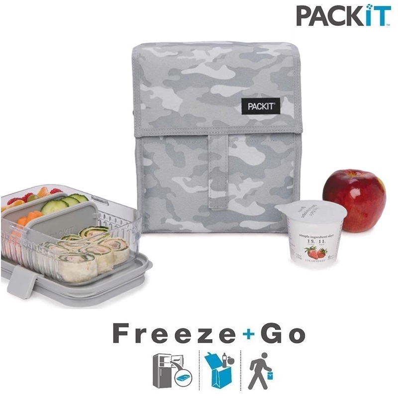 Külmakott PackIt Freezable Lunch Bag Camo Grey