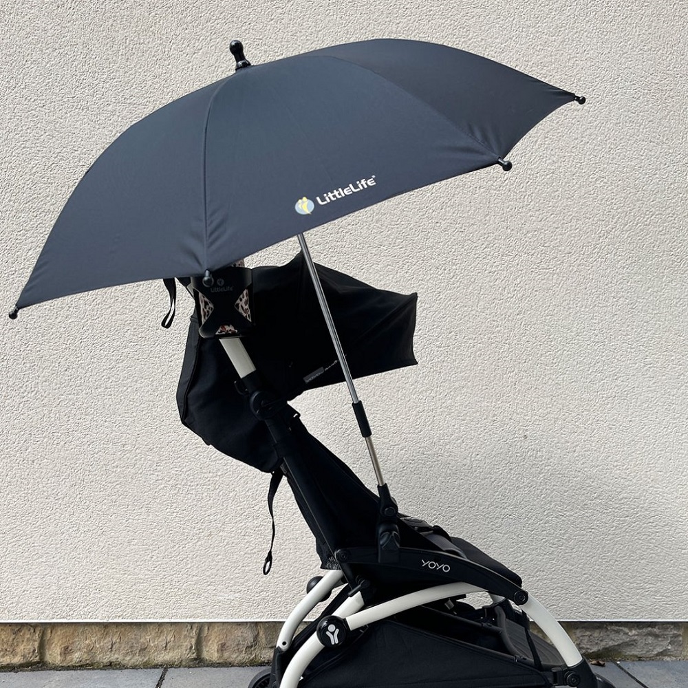 Päikesevari vankrile ja kärule LittleLife Buggy Parasol Black