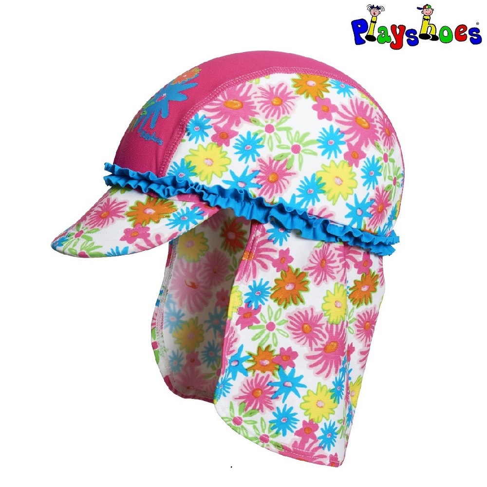 Laste UV-kaitsega päikesemüts Playshoes Pink Flowers