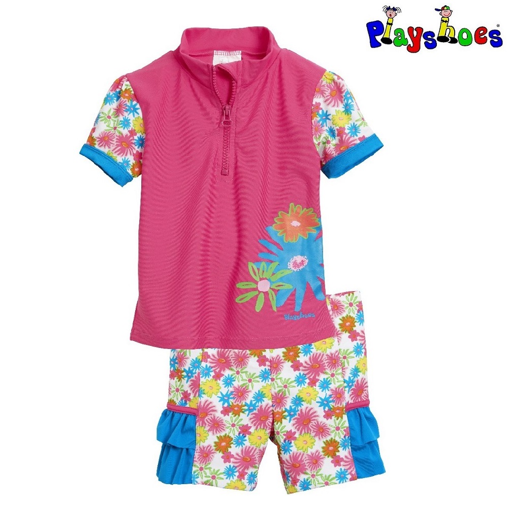 Laste UV-Kaitsega ujumisriided Playshoes Flowers