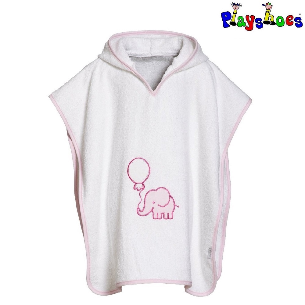 Laste pontso kapuutsiga Playshoes Pink Elephant