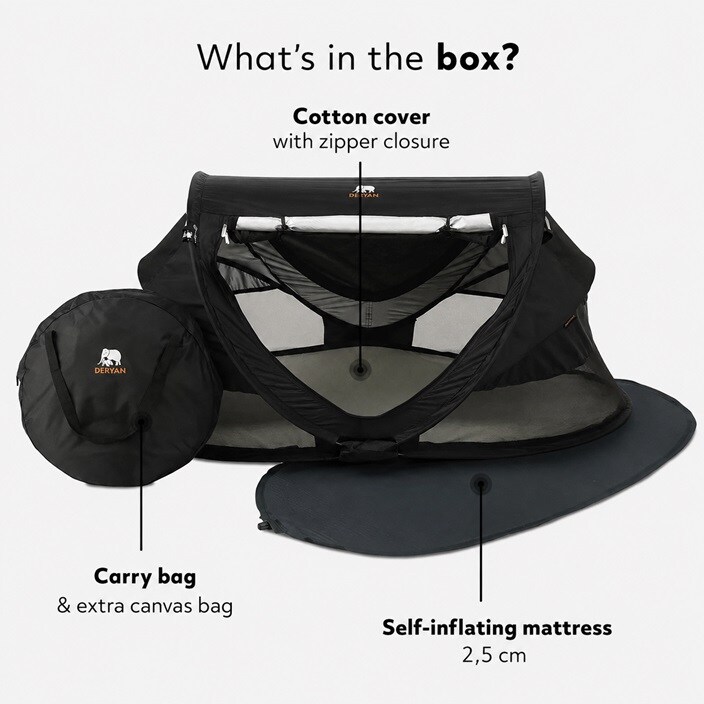 Reisivoodi - Deryan Toddler Luxe Black