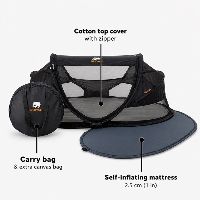 Reisivoodi - Deryan Baby Luxe Black