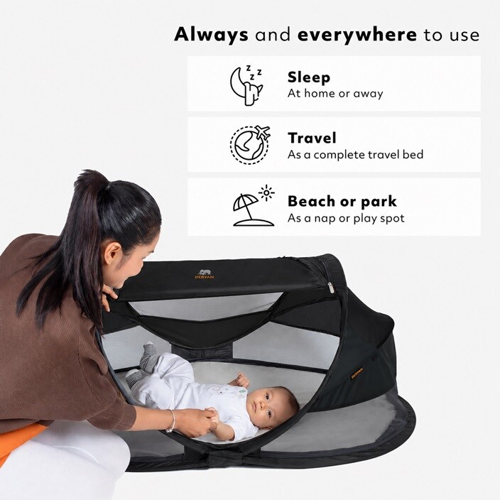 Reisivoodi - Deryan Baby Luxe Black