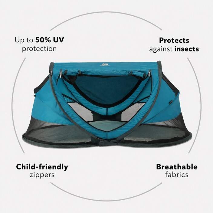 Laste reisivoodi Deryan Toddler Luxe Ocean