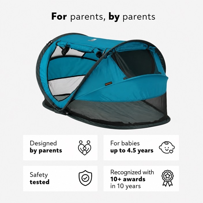 Laste reisivoodi Deryan Toddler Luxe Ocean