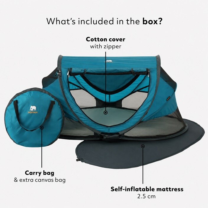 Laste reisivoodi Deryan Toddler Luxe Ocean