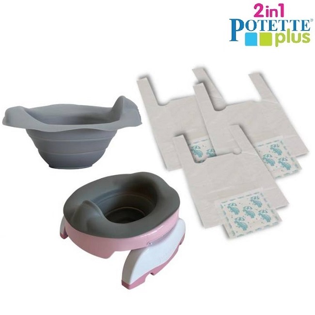 Potette Plus Pissipott - Value Pack Pink