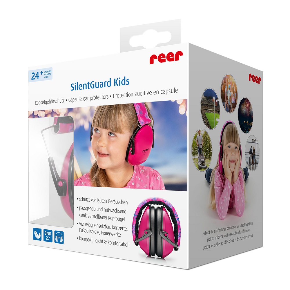 Laste kaitsvad kõrvaklapid Reer SilgentGuard Kids Roosad