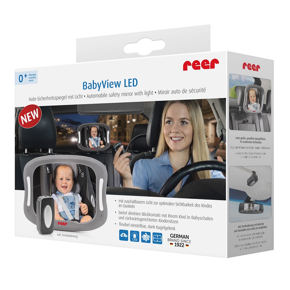 LED autopeegel lastele Reer BabyView