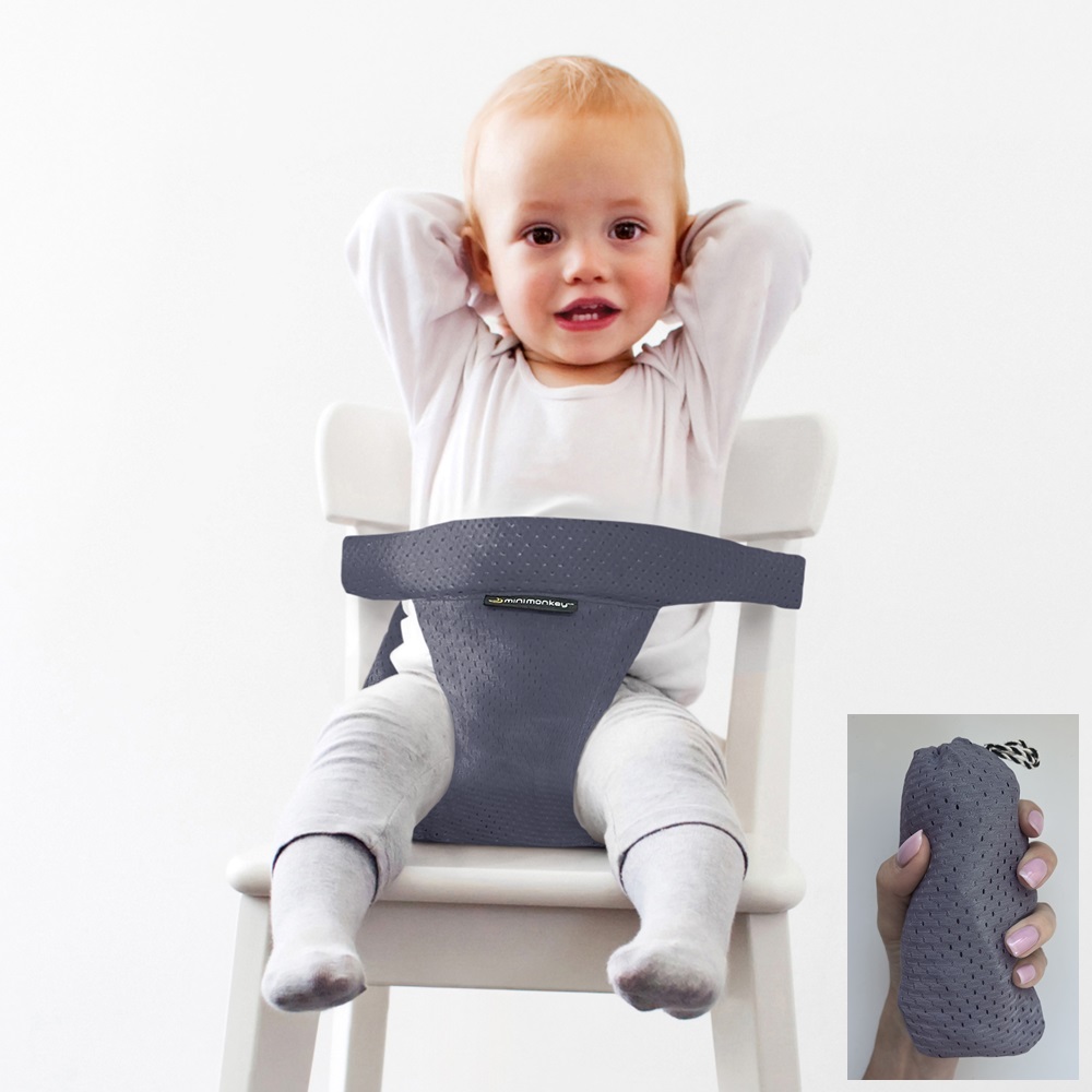 Laste Söögitool - Minimonkey Minichair Grey