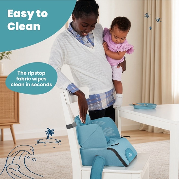Laste Söögitool - Trunki Rise & Dine Booster Seat Blue