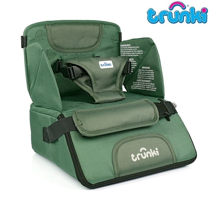 Laste kaasaskantav söögitool Trunki Dining Booster Green