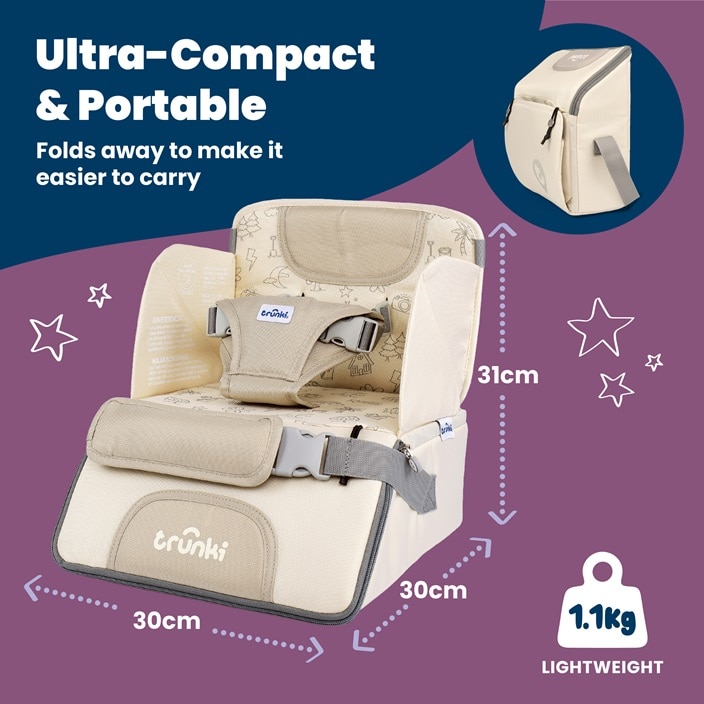Laste Söögitool - Trunki Rise & Dine Booster Seat Light