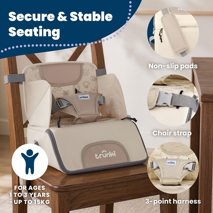 Laste Söögitool - Trunki Rise & Dine Booster Seat Light