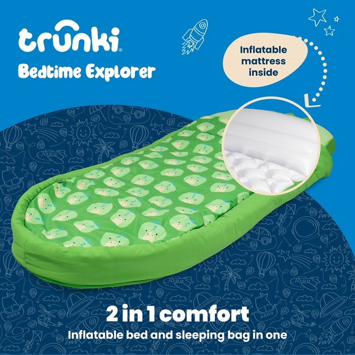 Laste Reisivoodi - Trunki BedTime Explorer Dudley the Dinosaur