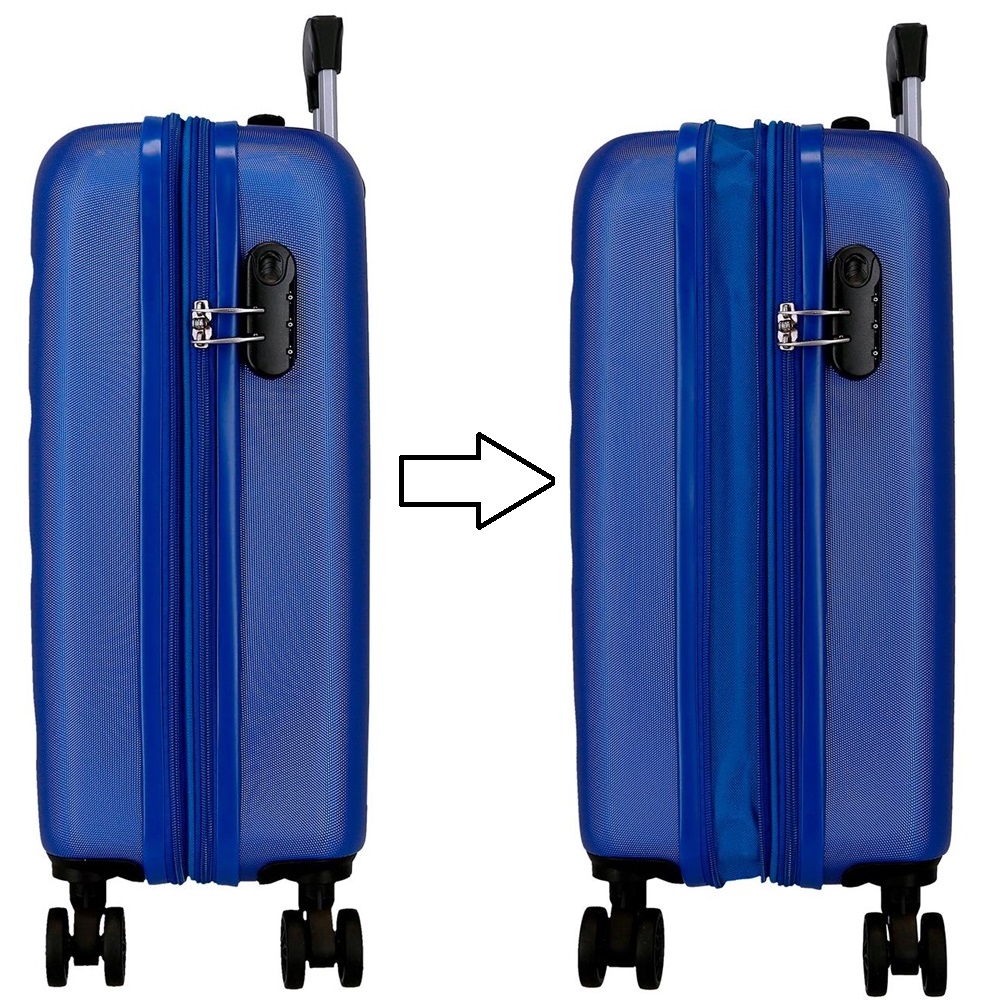 Laste kohver Roll Road Flex Expandable Blue