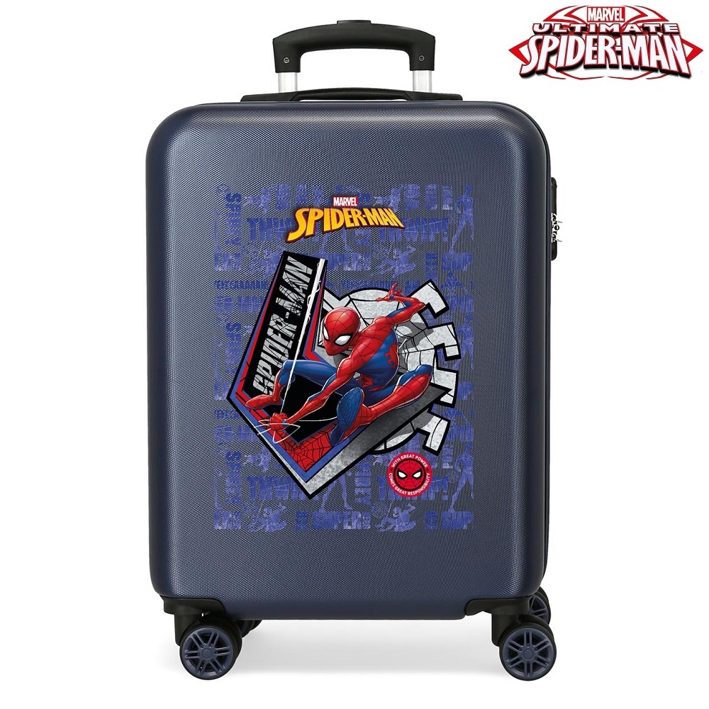 Laste kohver Spiderman Great Power Navy