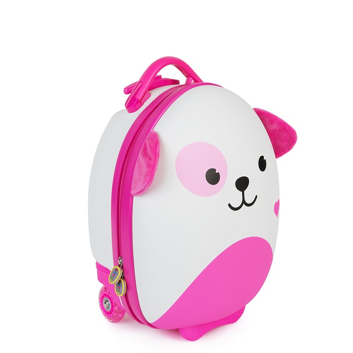 Laste kohver Tiny Trekker Pink Dog