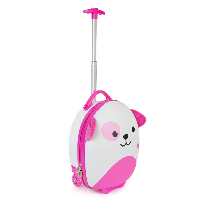 Laste kohver Tiny Trekker Pink Dog