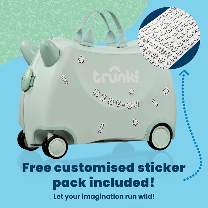 Laste Reisikohver - Trunki Glide Sage Green