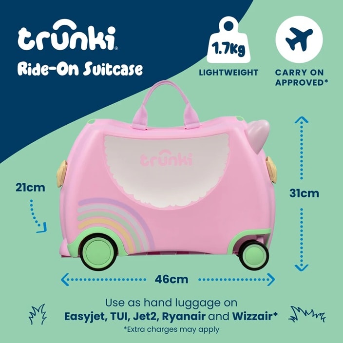 Laste Reisikohver - Trunki Glide Una the Unicorn