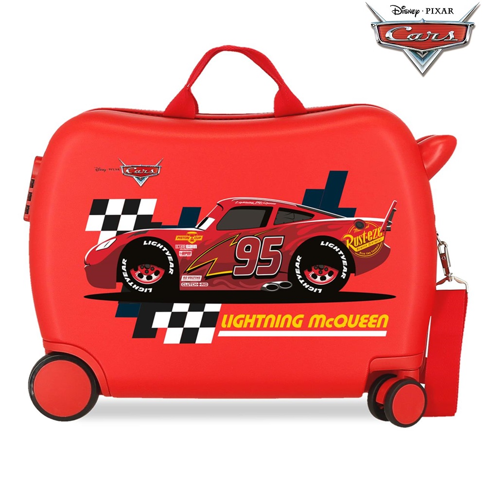Laste pealistutav kohver Cars Ligthning McQueen