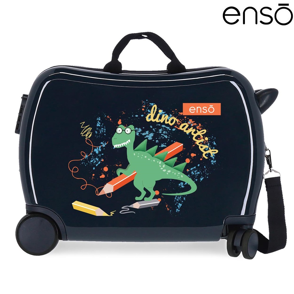 Laste pealistutav kohver Enso Dino Artist