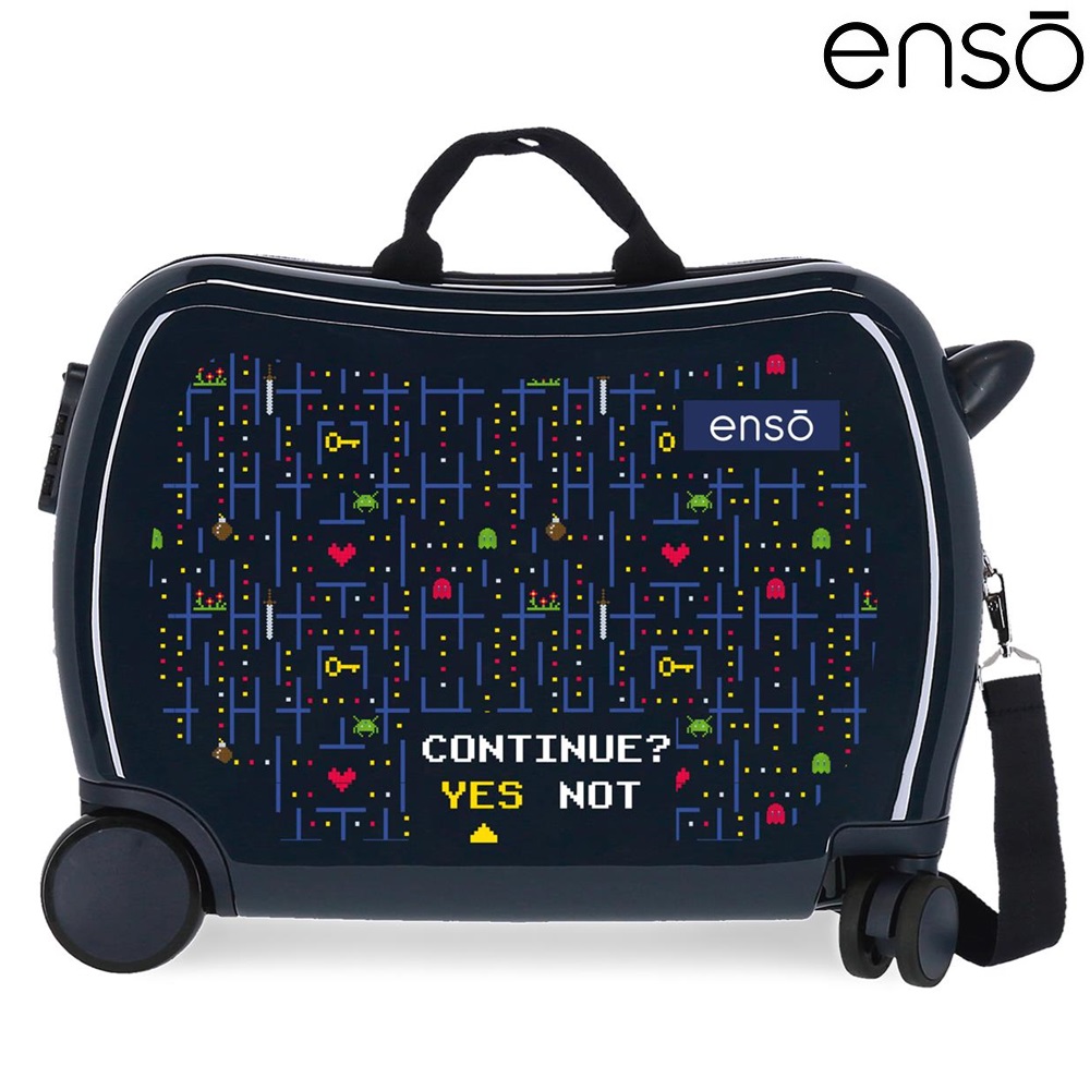 Laste pealistutav kohver Enso Gamers Navy