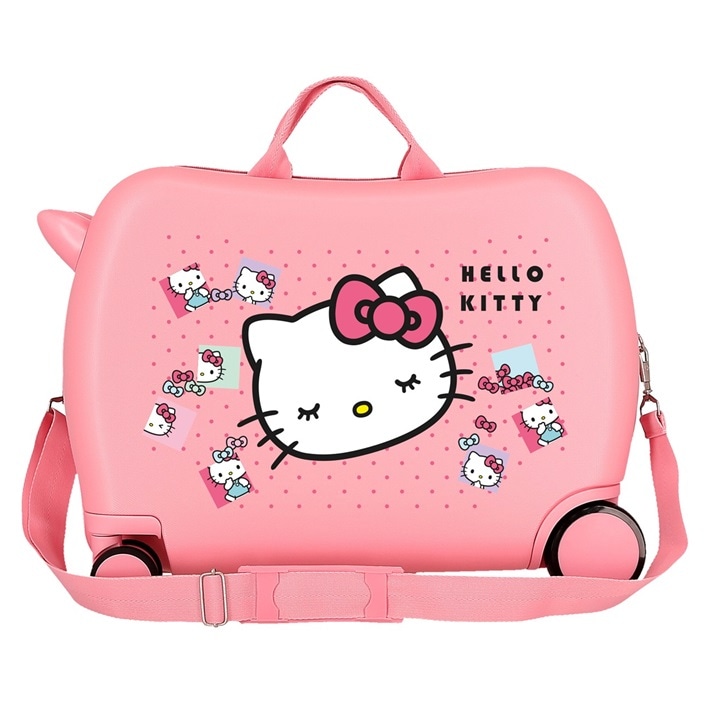 Laste pealeistutav reisikohver Hello Kitty Bows
